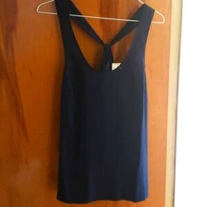 J Crew Tank top Size 6 Navy blue